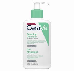 CeraVe Foaming Facial Cleanser ג&#39;ל מקציף לניקוי העור לעור רגיל עד שמן 236 מ&#39;&#39;ל