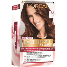 L'Oreal Excellence Cream צבע שיער חום מהגוני 5.5