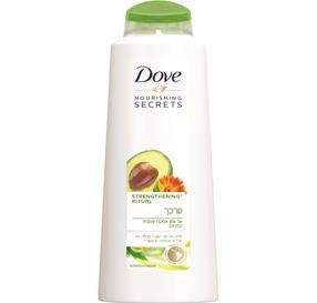Dove Nourishing Secrets Strengthening Ritual מרכך שיער עם שמן אבוקדו ותמצית קלנדולה 600 מ&#39;&#39;ל