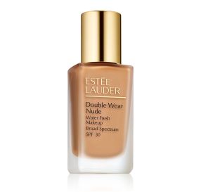 Estee Lauder Double Wear Nude Makeup SPF 30 מייק אפ למראה רענן בגוון Spiced Sand 4N2
