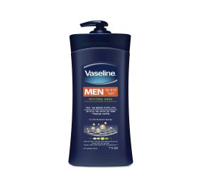Vaseline Intensive Care For Men תחליב גוף לגבר מזין בלחות ומשקם עור יבש 600 מ&#39;&#39;ל 