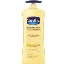 Vaseline Intensive Care Essential Moisture תחליב גוף להזנה עמוקה עם מיקרו-טיפות וזלין ג&#39;ל 600 מ&#39;&#39;ל