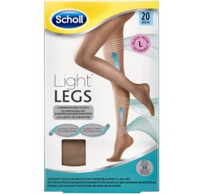Light Legs Nude גרביון 20 דנייר גוון גוף לרגליים קלילות מידה L