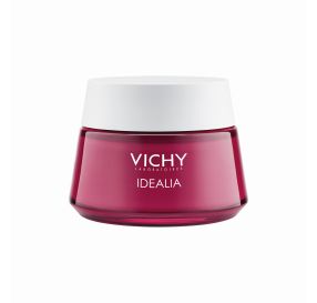 VICHY IDEALIA קרם פנים בעל אפקט ממריץ למראה חלק וזוהר לעור רגיל עד מעורב 50 מ&#39;&#39;ל