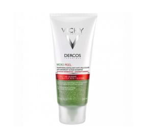 DERCOS Micro Peel Anti-Dandruff Scrub Shampoo שמפו פילינג לשיער נגד קשקשים עיקשים הנדבקים לקרקפת 200 מ&#39;&#39;ל