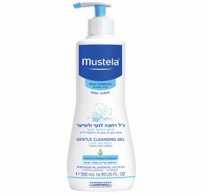 Mustela ג&#39;ל רחצה לגוף והשיער