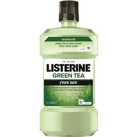 LISTERINE Green Tea שטיפת פה בתוספת תה ירוק 500 מ”ל מכיל פלואוריד