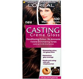 L&#39;Oreal Casting Cream Gloss צבע שיער חום טבעי גוון 500