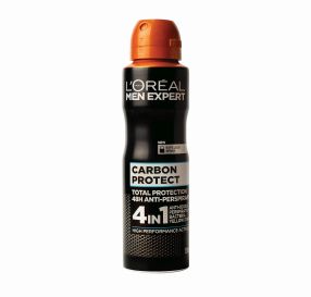 Men Expert Carbon Protect דאודורנט ספריי לגבר עם הגנה כוללת נגד הזעה 150 מ”ל