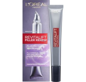 L&#39;Oreal Revitalift Filler לוריאל קרם עיניים להשבת נפח לעור