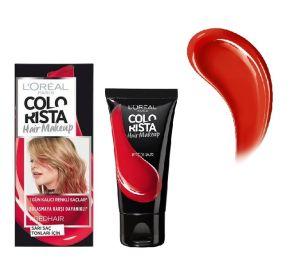 COLORISTA Hair Makeup 1-Day Colour צבע ג'ל לשיער נשטף לאחר חפיפה אחת 30 מ''ל גוון RED
