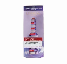 REVITALIFT Filler Ampoules אמפולות להשבת הנפח לעור עם חומצה היאלורונית טהורה 7 יחידות