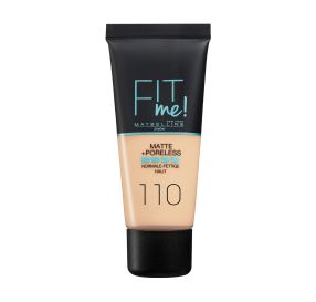 Fit Me Matte And Poreless מייק אפ נוזלי בגימור מאט גוון 110