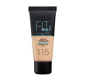 Fit Me Matte And Poreless מייק אפ נוזלי בגימור מאט גוון 115