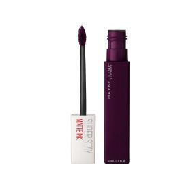 Maybellilne Super Stay MATTE INK שפתון נוזלי עמיד עד 16 שעות בגימור מאט עם פיגמנט אינטנסיבי גוון 45 escapist