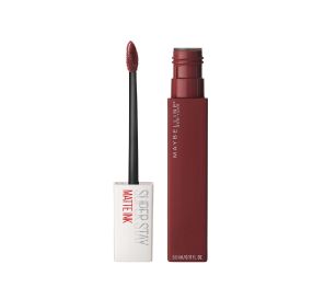 Maybellilne Super Stay MATTE INK שפתון נוזלי עמיד עד 16 שעות בגימור מאט עם פיגמנט אינטנסיבי גוון 50 voyager