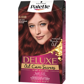 Palette Delux Intense Oil-Care Color צבע שיער 6-888 אדום לוהט
