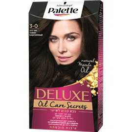 Palette Delux Intense Oil-Care Color צבע שיער קרם 3-0 חום כהה