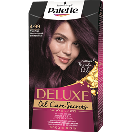 Palette Delux Intense Oil-Care Color צבע שיער 4-99 סגול אצילי