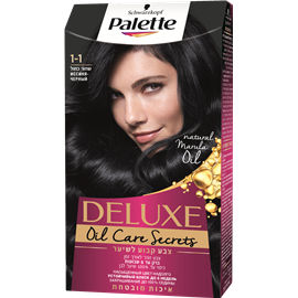 Schwarzkopf Palette Delux – שוורצקוף צבע שיער שחור כחול 