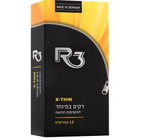 R3 X-THIN קונדומים דקים במיוחד 12 יחידות