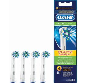 Oral B Crossaction ראשי מברשת להחלפה לניקוי עמוק 4 יח&#39;