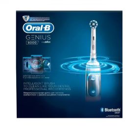 Oral-B Genius 8000 מארז מברשת שיניים חשמלית נטענת + 3 ראשי מברשות