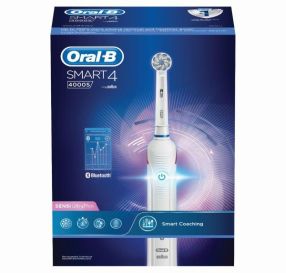 Oral B Smart 4 4000S מברשת שיניים חשמלית נטענת + 2 ראשי מברשת