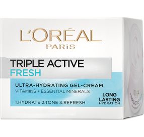 L&#39;Oreal לוריאל ג&#39;ל קרם לחות לעור יבש ורגיש / 50 מ