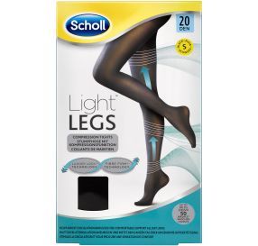 Light Legs Nude גרביון 20 דנייר בצבע שחור לרגליים קלילות מידה S
