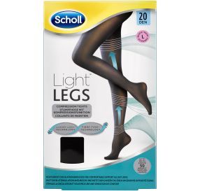 Light Legs Nude גרביון 20 דנייר בצבע שחור לרגליים קלילות מידה L
