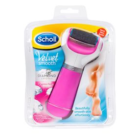 Scholl Velvet Smooth אקספרס פדי-פצירה חשמלית עם גבישי היהלום