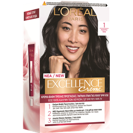 לוריאל Excellence Cream צבע שיער שחור 
