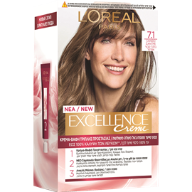 לוריאל Excellence Cream צבע שיער בלונד טבעי אפרפר