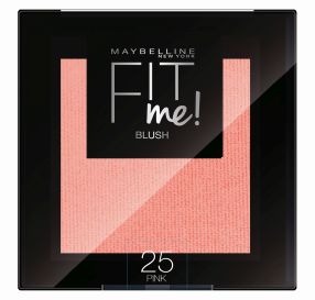 MAYBELLINE FIT ME BLUSH סומק קליל למראה עור סמוק טבעי גוון PINK 25