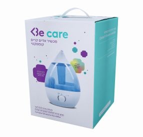 Be Care מכשיר אדים קרים קומפקטי תכולת מיכל 2.8 ליטר