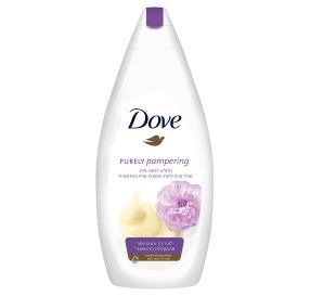 Dove Purely Pampering תחליב רחצה בניחוח פרח האדמונית 500 מ”ל