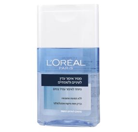 L&#39;oreal מסיר איפור עדין לעיניים והשפתיים / 125 מ