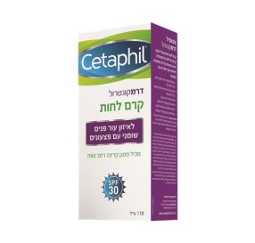 Cetaphil דרמקונטרול SPF30 קרם לחות לאיזון עור פנים שומני עם פצעונים 118 מ&#39;&#39;ל 