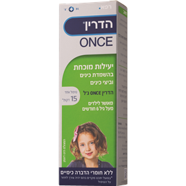 הדרין ONCE ג'ל להשמדת כינים וביצי כינים