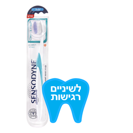 מברשת שיניים בעיצוב מיוחד לשיניים רגישות Sensodyne Clean And Fresh Soft