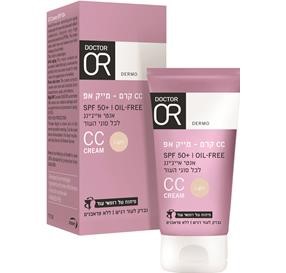  CC Cream SPF 50 CC קרם מייק אפ אנטי אייג&#39;ינג לכל סוגי העור גוון לייט 50 מ&#39;&#39;ל
