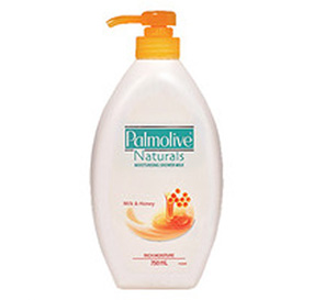  Palmolive NATURALS פלמוליב תחליב רחצה מזין מועשר בחלב ודבש / 750 מ