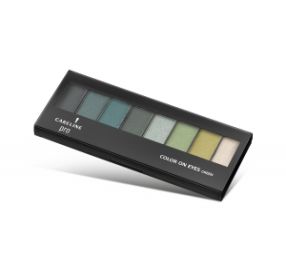 קרליין Careline Pro Color On Eyes Green ערכת צלליות בגווני כחול 8 גוונים