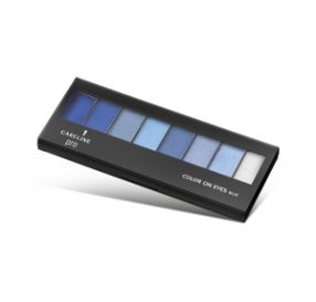 קרליין Careline Pro Color On Eyes Blue ערכת צלליות בגווני כחול 8 גוונים