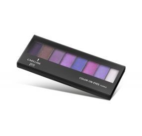 קרליין Careline Pro Color On Eyes Purple ערכת צלליות בגווני כחול 8 גוונים