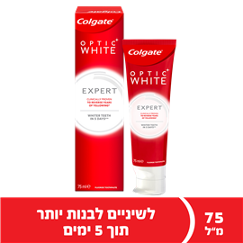 משחת שיניים להלבנה 75 מ”ל Colgate Optic White Expert White