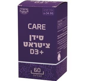 care סידן ציטראט 60 כמוסות 0