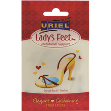URIEL Lady's feet ריפוד סיליקון לכרית כף הרגל / זוג אחד