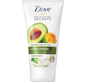 Dove Hand Cream Invigorating Ritual קרם ידיים לעור יבש מועשר באבוקדו ותמצית קלנדולה 75 מ&#39;&#39;ל